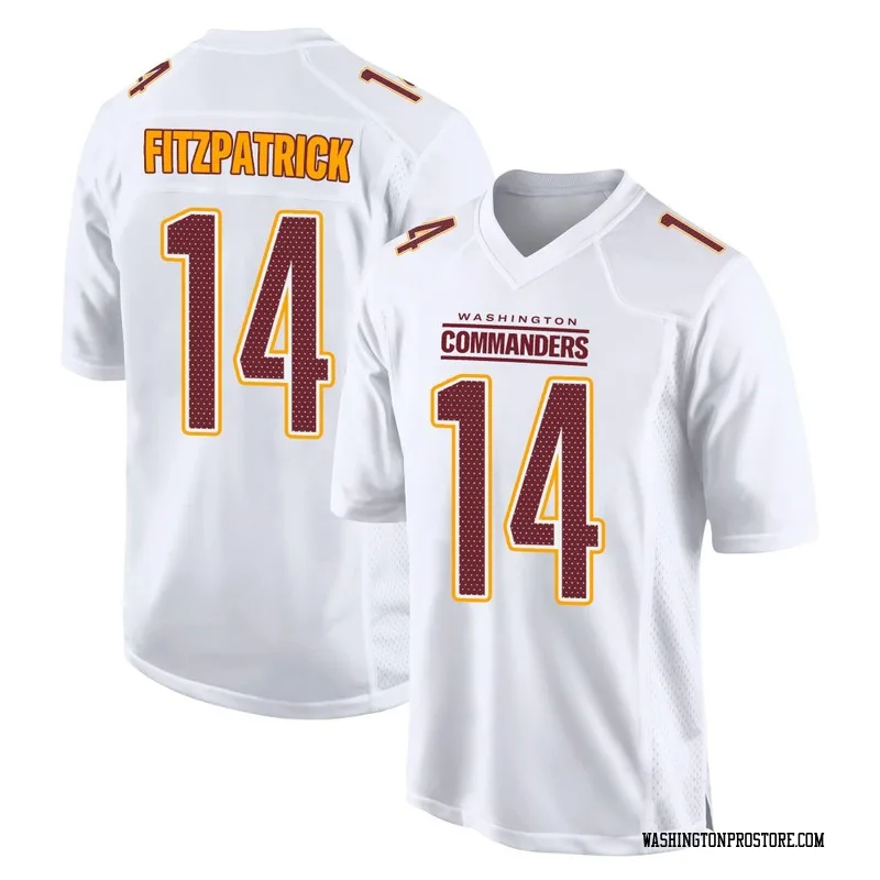 White Youth Ryan Fitzpatrick Washington Commanders Game Tundra Fashion Jersey