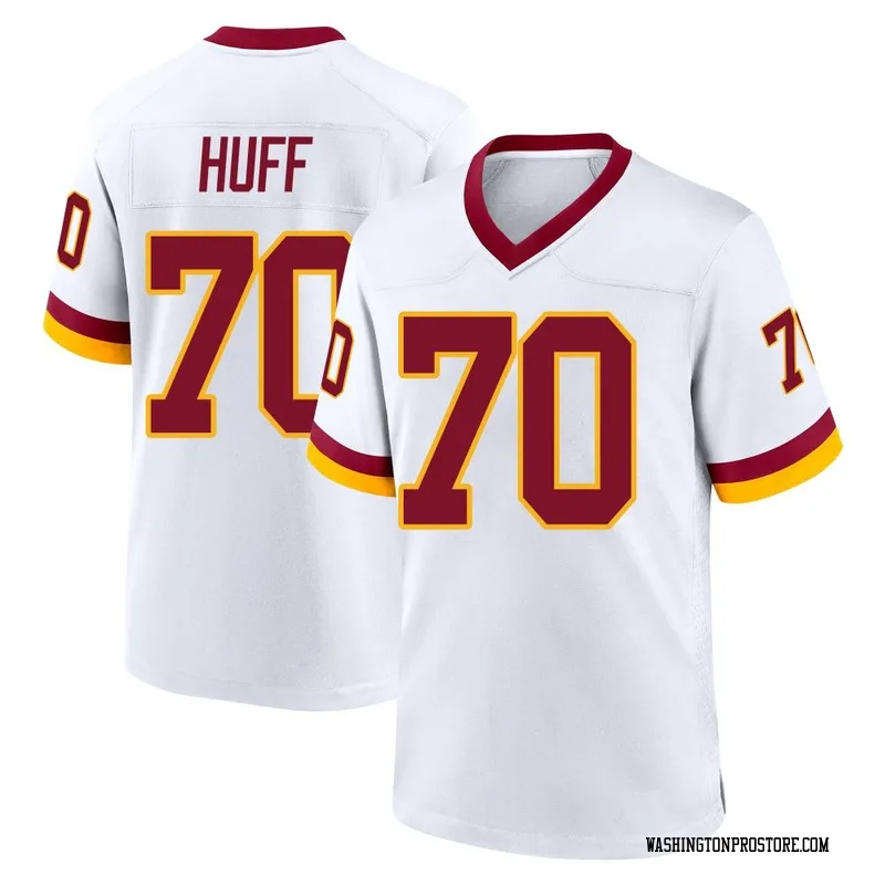 White Youth Sam Huff Washington Commanders Game Jersey