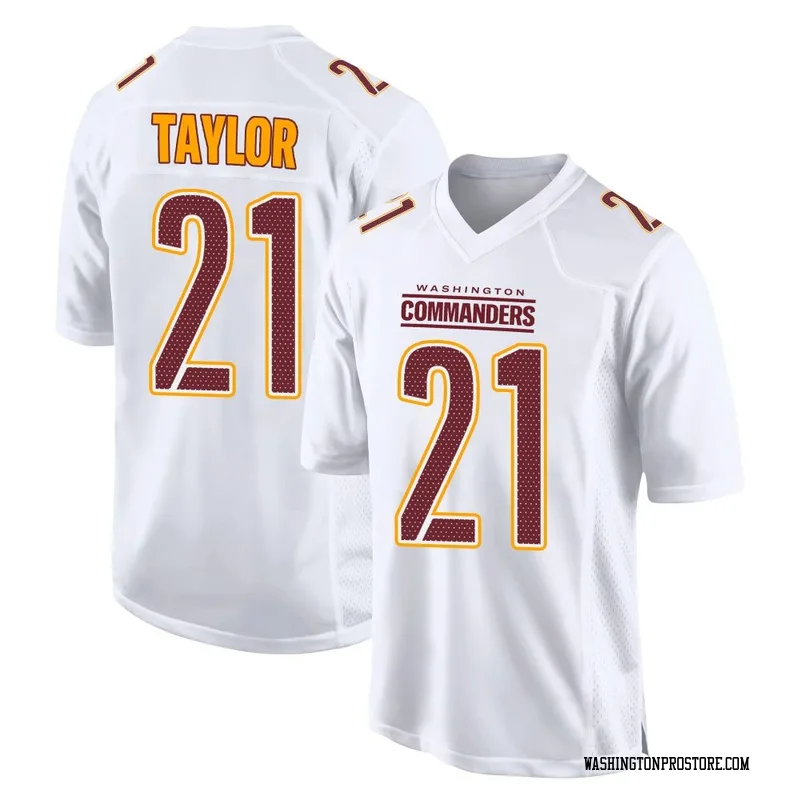 White Youth Sean Taylor Washington Commanders Game Tundra Fashion Jersey