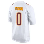 White Youth Tanoa Togiai Washington Commanders Game Tundra Fashion Jersey