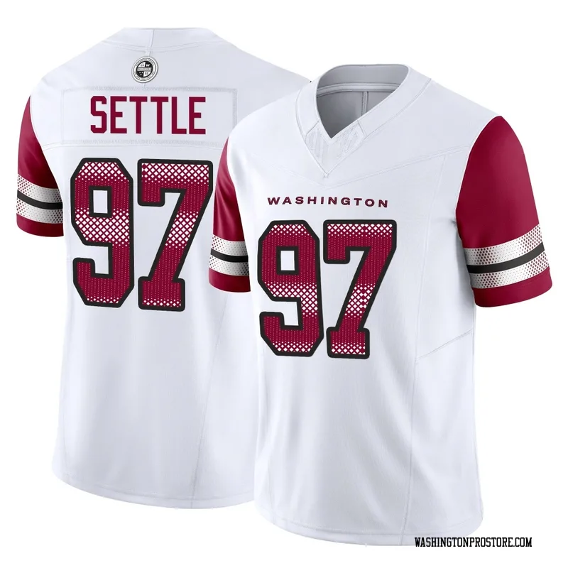 White Youth Tim Settle Washington Commanders Limited Vapor F.U.S.E. Jersey