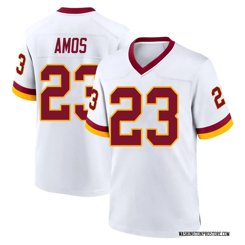 White Youth Trey Amos Washington Commanders Game Jersey