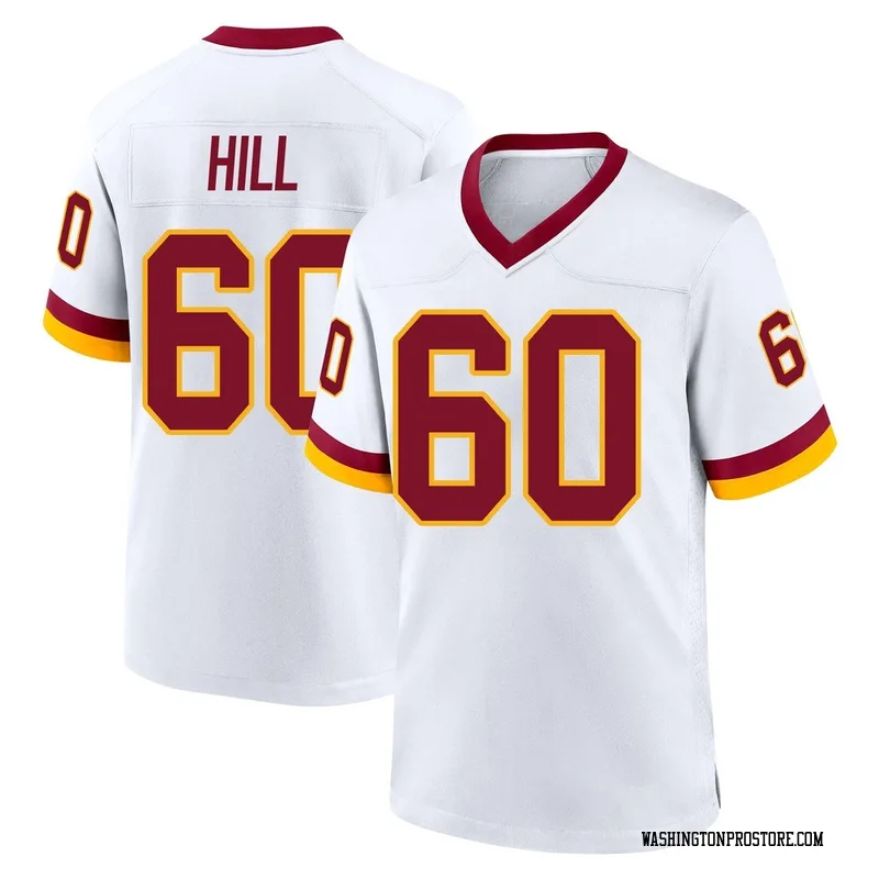 White Youth Trey Hill Washington Commanders Game Jersey