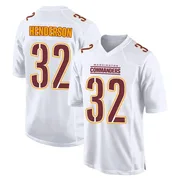 White Youth Xavier Henderson Washington Commanders Game Tundra Fashion Jersey